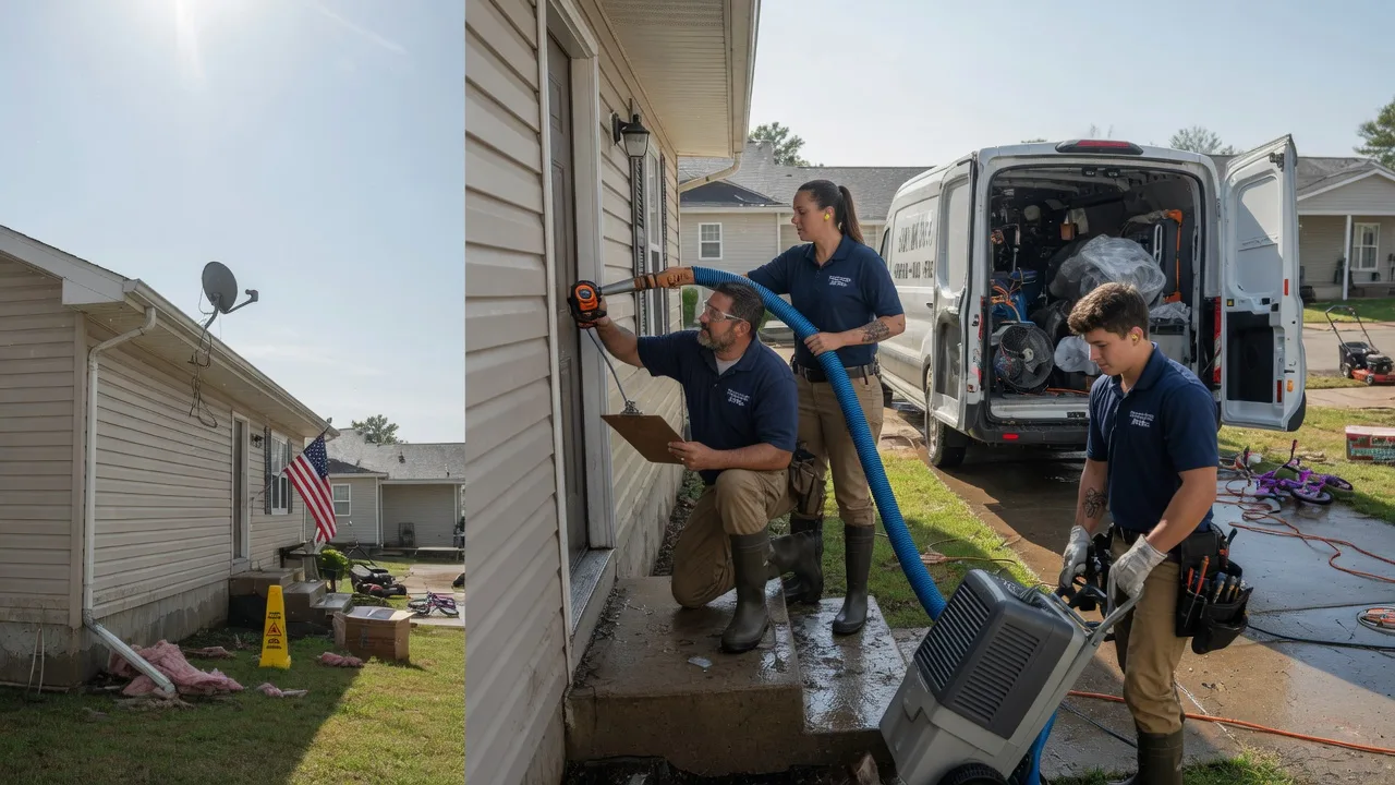 Ceiling Water Damage Restoration in Denton, GA near me